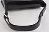 Authentic GUCCI Vintage Shoulder Cross Body Bag Purse Enamel Black 0192J