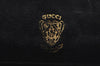 Authentic GUCCI Vintage Shoulder Cross Body Bag Purse Enamel Black 0192J