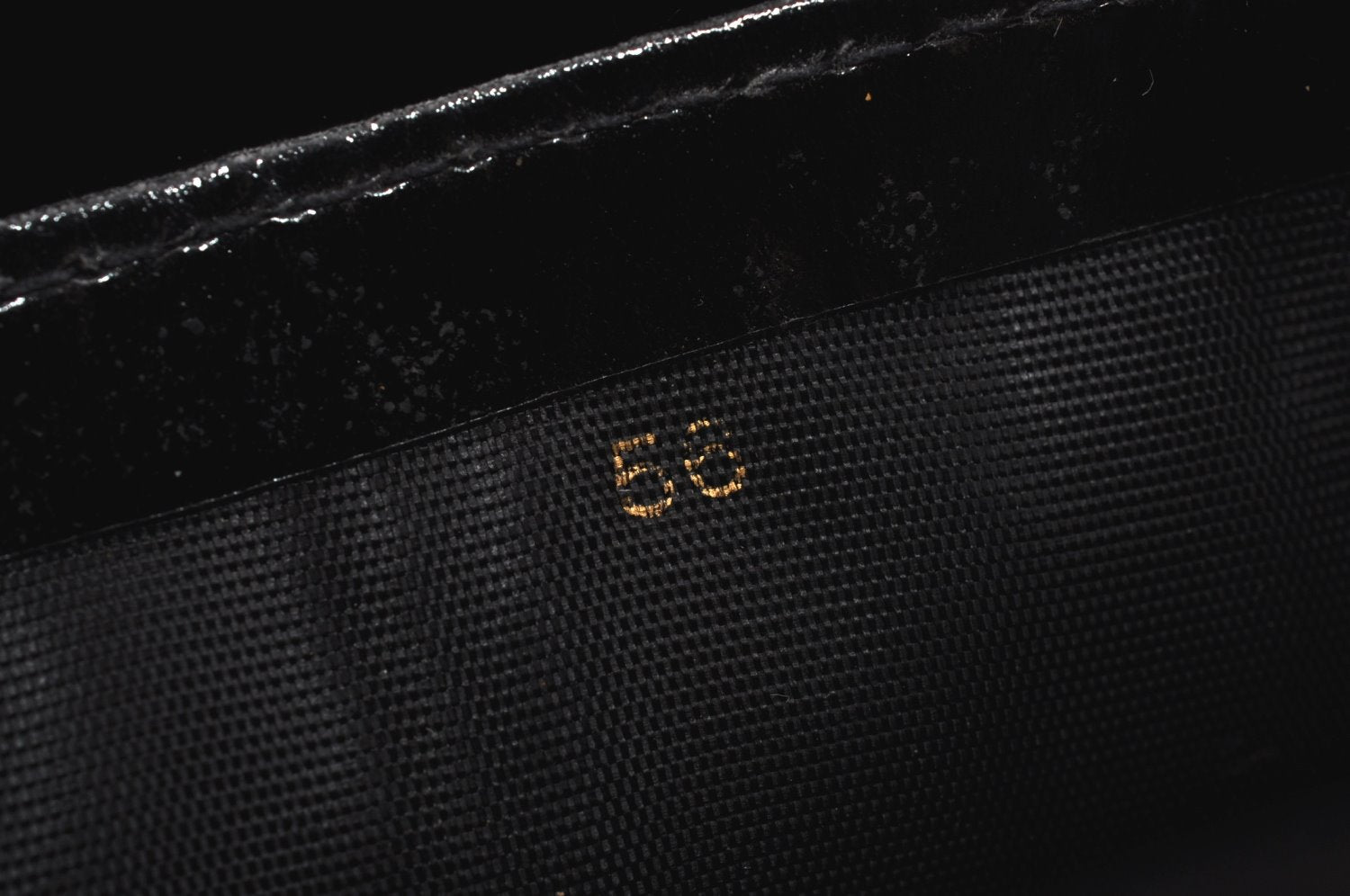 Authentic GUCCI Vintage Shoulder Cross Body Bag Purse Enamel Black 0192J