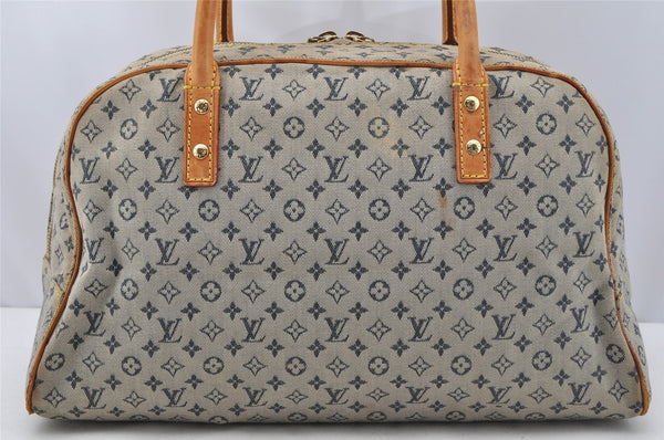Authentic Louis Vuitton Monogram Mini Marie Shoulder Bag Blue M92003 LV 0193J