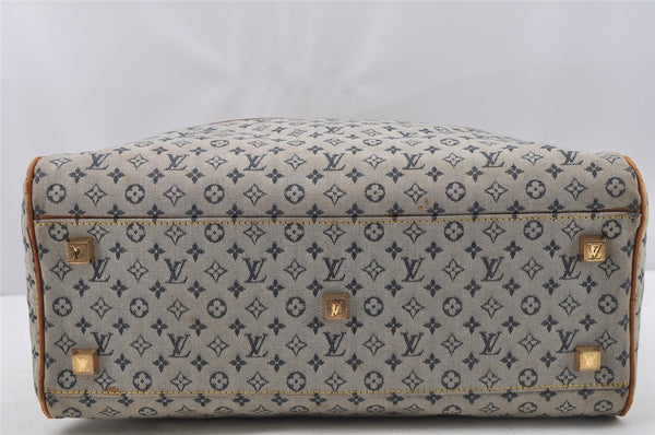 Authentic Louis Vuitton Monogram Mini Marie Shoulder Bag Blue M92003 LV 0193J