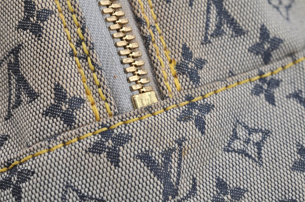 Authentic Louis Vuitton Monogram Mini Marie Shoulder Bag Blue M92003 LV 0193J