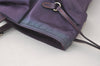 Authentic PRADA Ribbon Nylon Tessuto Saffiano Leather Tote Bag Purple 0193K