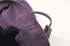 Authentic PRADA Ribbon Nylon Tessuto Saffiano Leather Tote Bag Purple 0193K