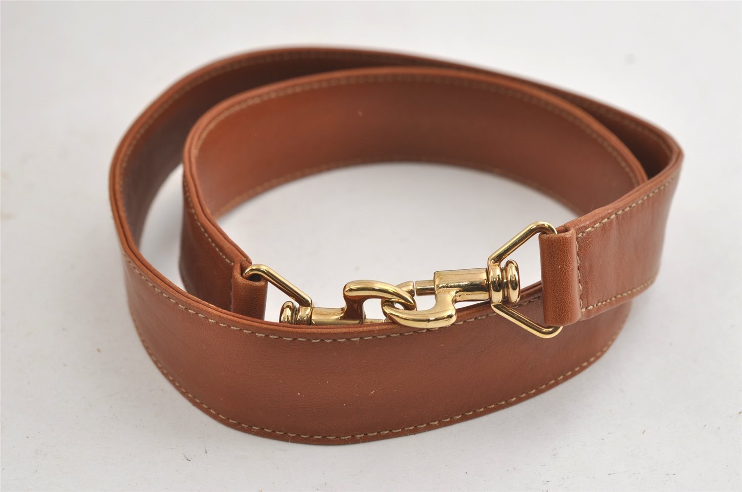 Authentic GUCCI Vintage Bamboo 2Way Shoulder Hand Bag Leather Brown Junk 0194I