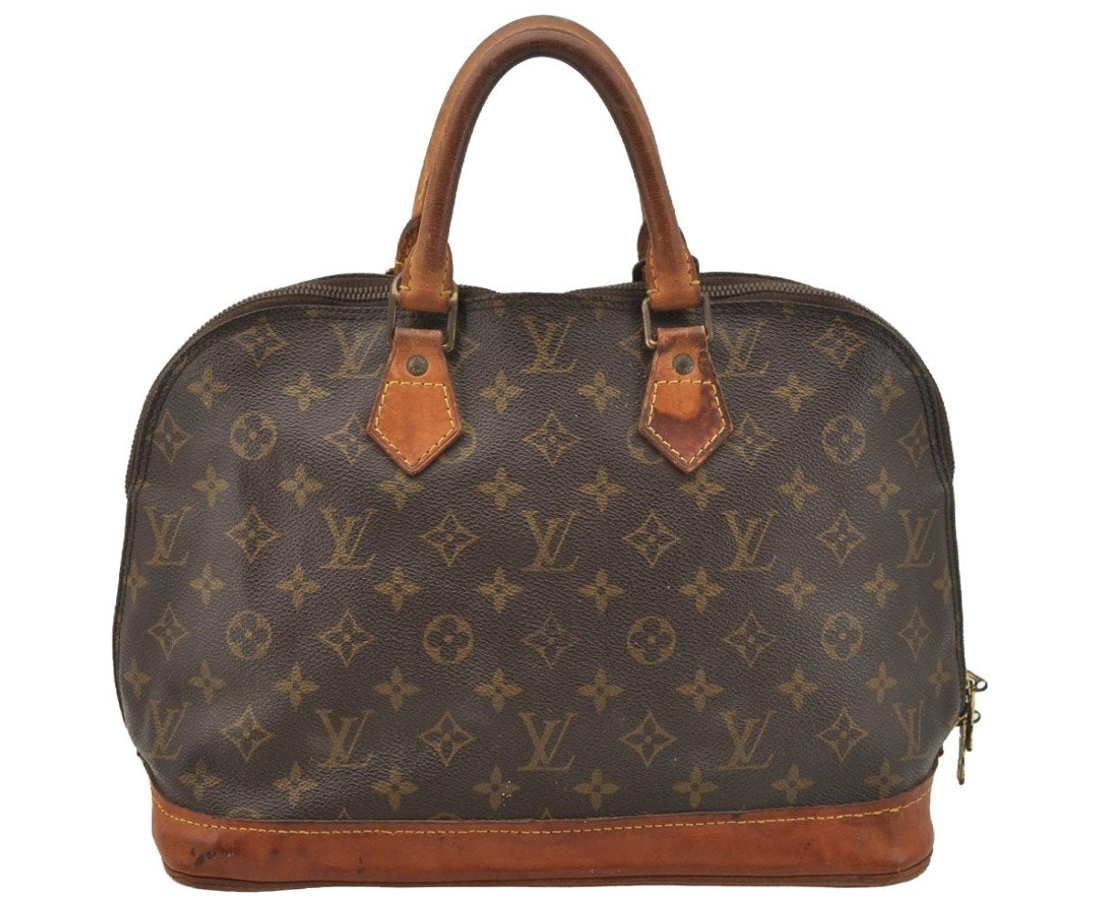 Authentic Louis Vuitton Monogram Alma Hand Bag Purse M51130 LV 0194J