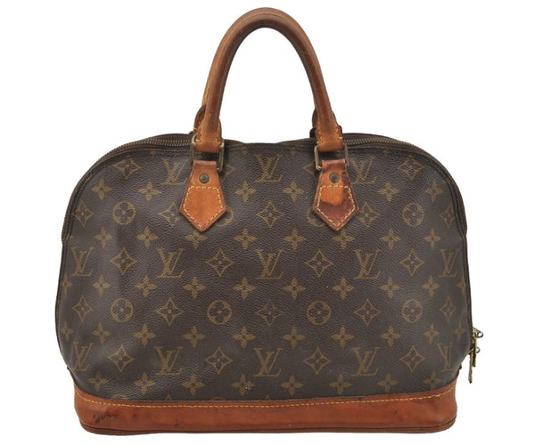 Authentic Louis Vuitton Monogram Alma Hand Bag Purse M51130 LV 0194J