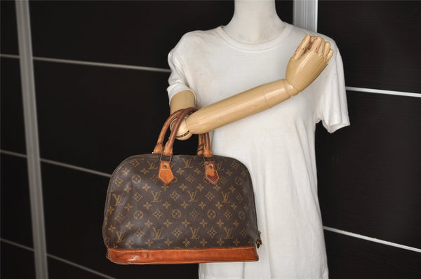 Authentic Louis Vuitton Monogram Alma Hand Bag Purse M51130 LV 0194J