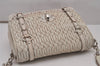 Authentic MIU MIU Matelasse Leather Shoulder Cross Body Bag Purse White 0196J