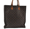 Authentic Louis Vuitton Monogram Sac Plat Hand Tote Bag M51140 LV 0197J