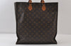 Authentic Louis Vuitton Monogram Sac Plat Hand Tote Bag M51140 LV 0197J