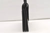 Authentic Burberrys Vintage Leather Clutch Hand Bag Purse Black 0197K