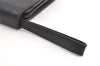 Authentic Burberrys Vintage Leather Clutch Hand Bag Purse Black 0197K
