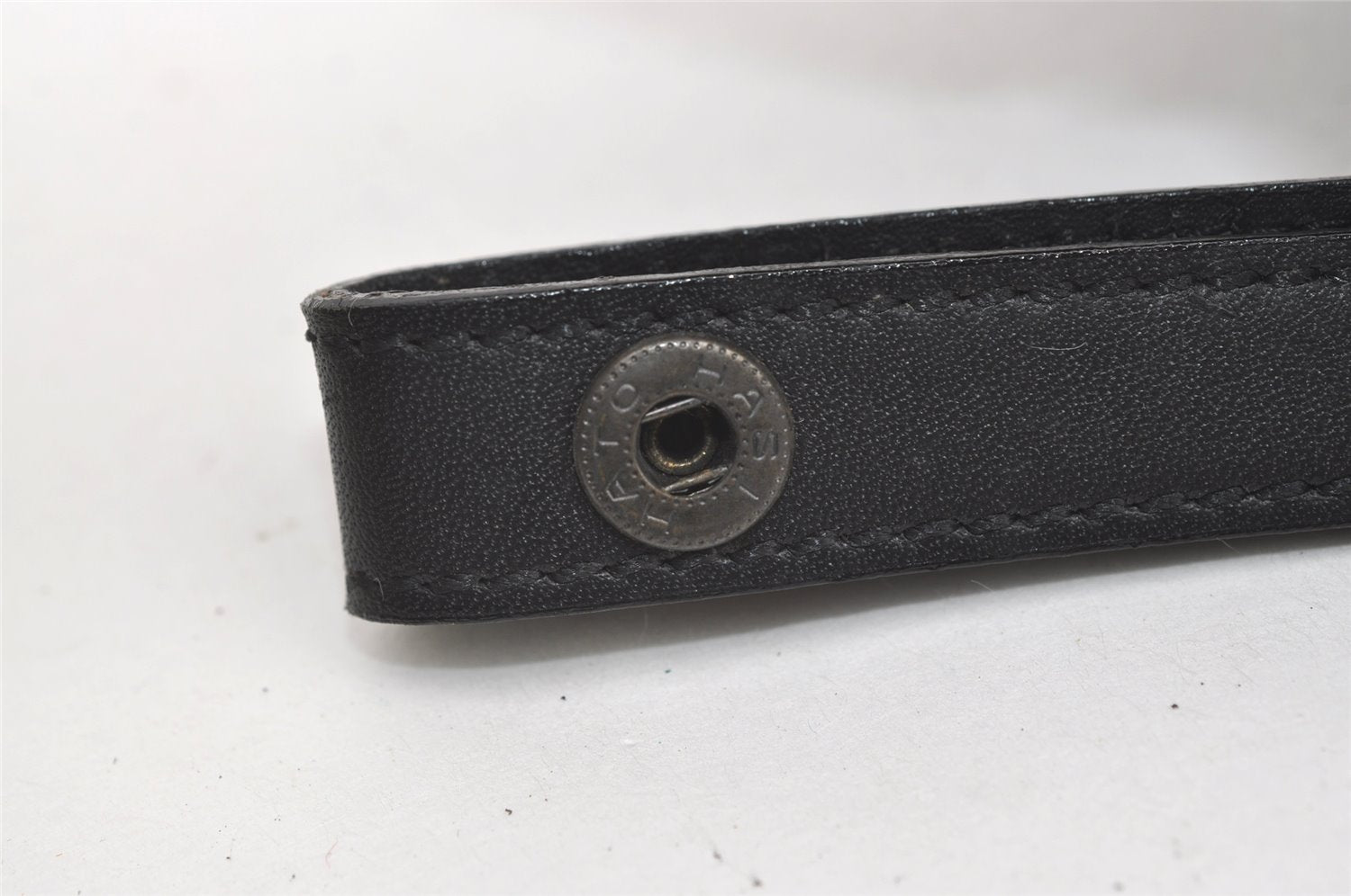 Authentic Burberrys Vintage Leather Clutch Hand Bag Purse Black 0197K