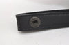 Authentic Burberrys Vintage Leather Clutch Hand Bag Purse Black 0197K