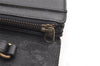Authentic Burberrys Vintage Leather Clutch Hand Bag Purse Black 0197K