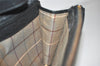 Authentic Burberrys Vintage Leather Clutch Hand Bag Purse Black 0197K