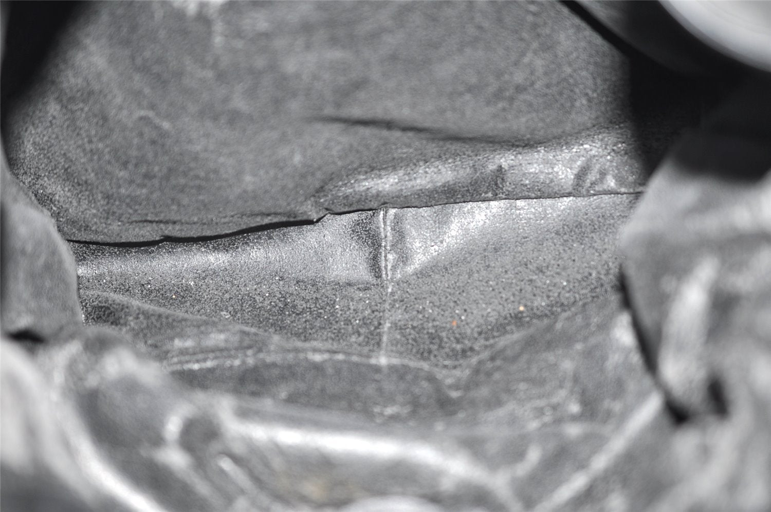 Authentic GUCCI Vintage Bamboo 2Way Shoulder Tote Bag Leather Black Junk 0198I