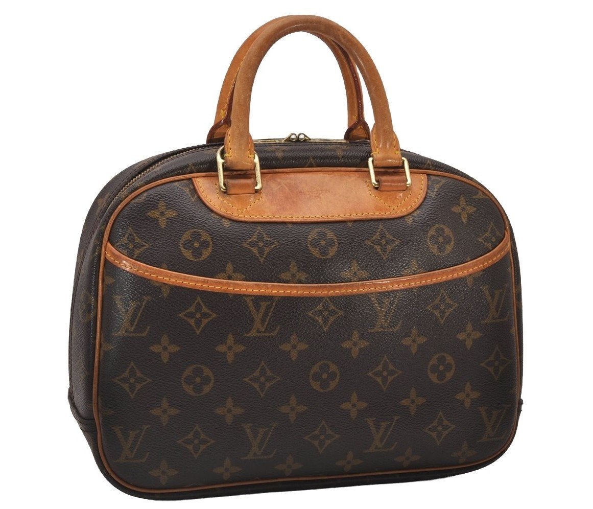 Authentic Louis Vuitton Monogram Trouville Hand Bag Purse M42228 LV 0198J
