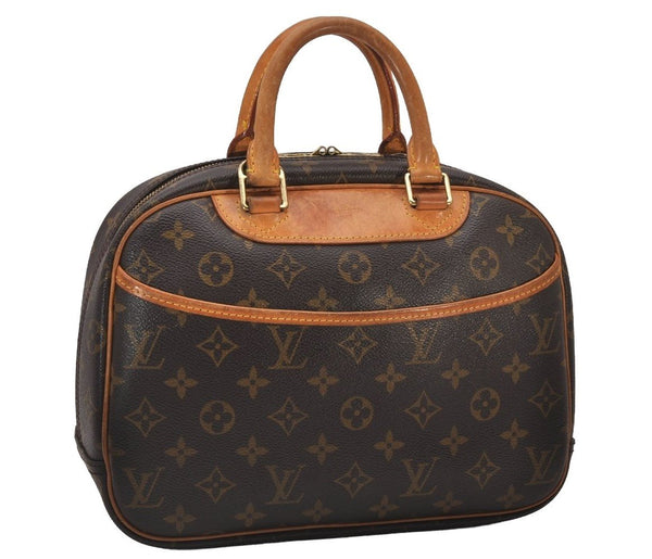 Authentic Louis Vuitton Monogram Trouville Hand Bag Purse M42228 LV 0198J