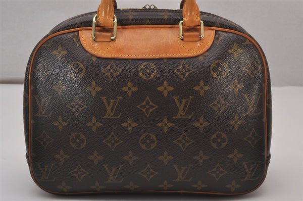 Authentic Louis Vuitton Monogram Trouville Hand Bag Purse M42228 LV 0198J