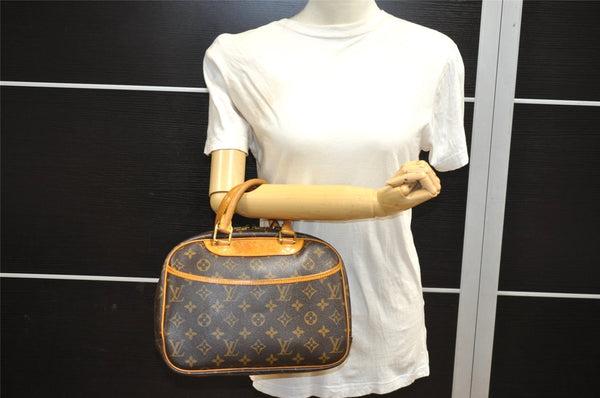 Authentic Louis Vuitton Monogram Trouville Hand Bag Purse M42228 LV 0198J