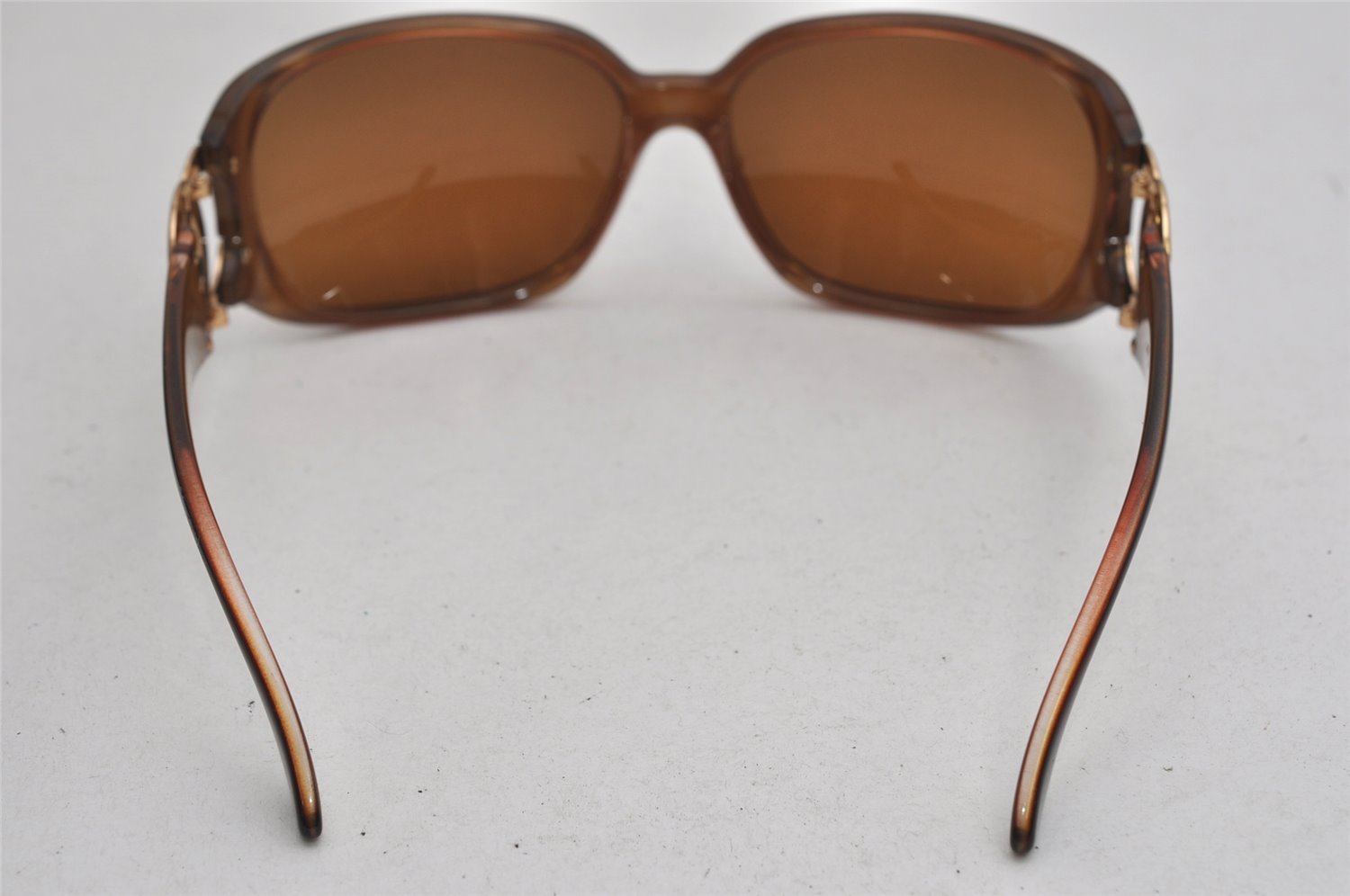 Authentic CHANEL Vintage Sunglasses CoCo Mark Plastic 808/73 Brown Box 0198K