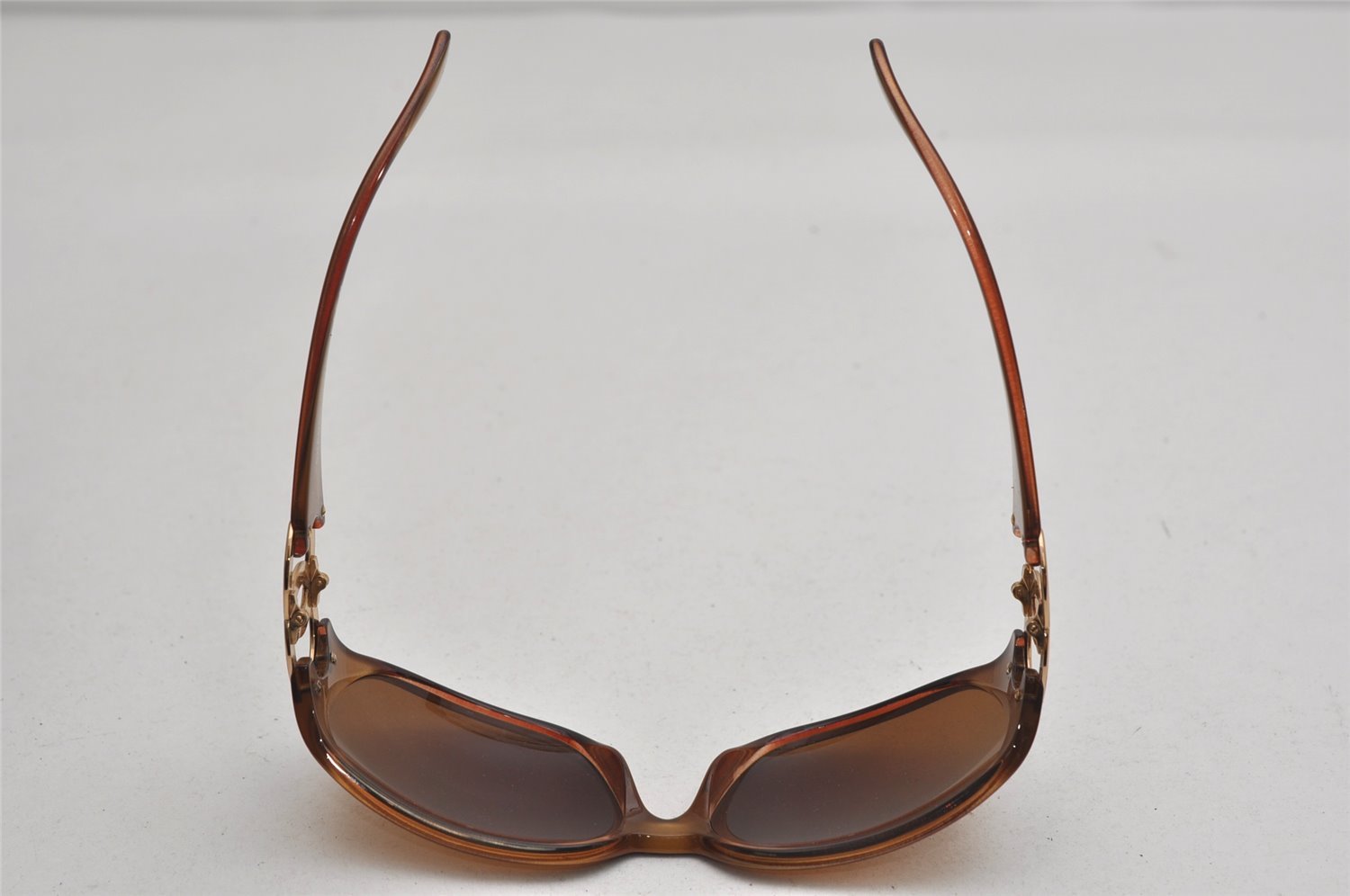 Authentic CHANEL Vintage Sunglasses CoCo Mark Plastic 808/73 Brown Box 0198K