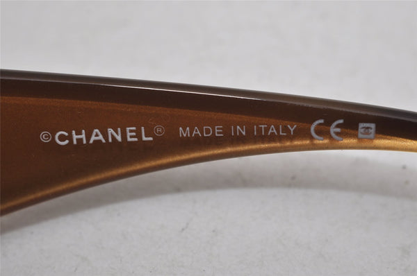 Authentic CHANEL Vintage Sunglasses CoCo Mark Plastic 808/73 Brown Box 0198K