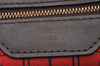 Authentic Louis Vuitton Damier Neverfull PM Shoulder Tote Bag N51109 LV 0199J