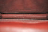 Authentic Cartier Must de Cartier Clutch Bag Leather Bordeaux Red Box 0199K