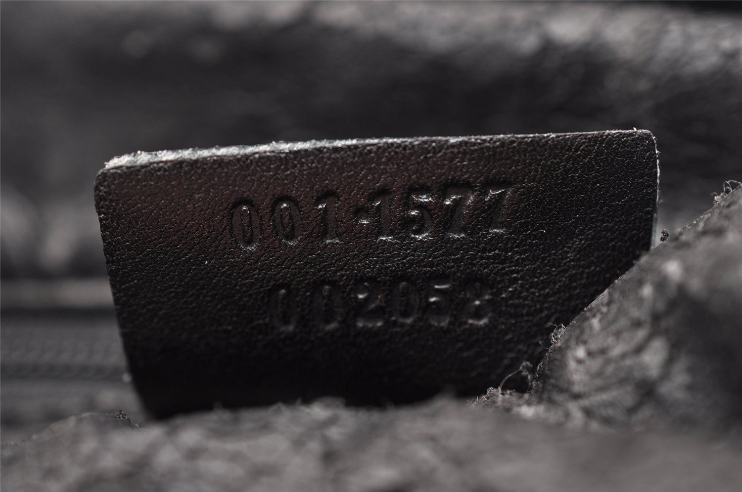 Authentic GUCCI Bamboo Shoulder Tote Bag Leather 0011577 Black Junk 0200I