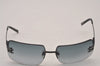 Authentic CHANEL Vintage Sunglasses Rhinestone CoCo Mark Titanium Black CC 0200J