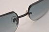 Authentic CHANEL Vintage Sunglasses Rhinestone CoCo Mark Titanium Black CC 0200J