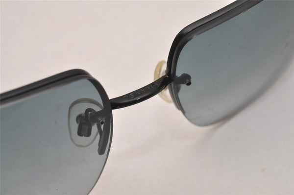 Authentic CHANEL Vintage Sunglasses Rhinestone CoCo Mark Titanium Black CC 0200J