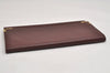 Authentic Cartier Must de Cartier Clutch Bag Leather Bordeaux Red Box 0200K