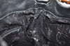 Authentic GUCCI Vintage Bamboo 2way Shoulder Hand Bag Leather Black Junk 0201I