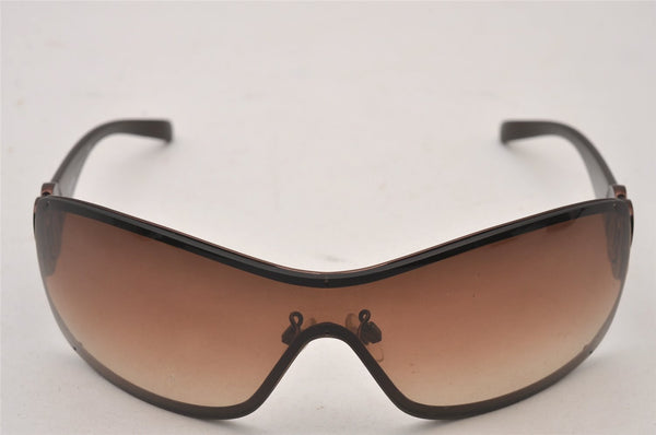Authentic CHANEL Camellia Sunglasses CoCo Mark Plastic 4164-B Brown CC 0201J