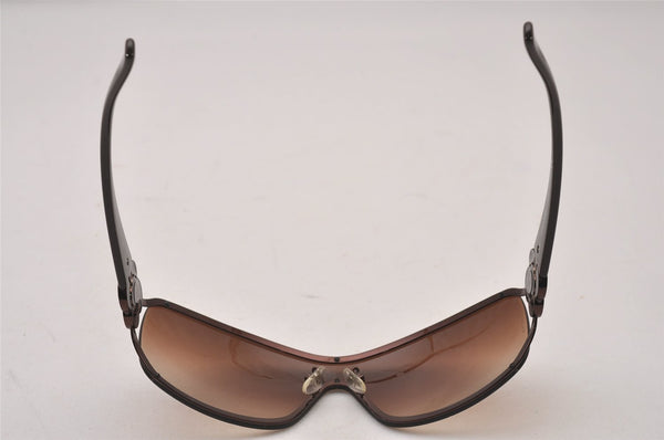 Authentic CHANEL Camellia Sunglasses CoCo Mark Plastic 4164-B Brown CC 0201J