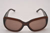 Authentic CHANEL Vintage Sunglasses CoCo Mark Plastic 5102 Brown 0202J