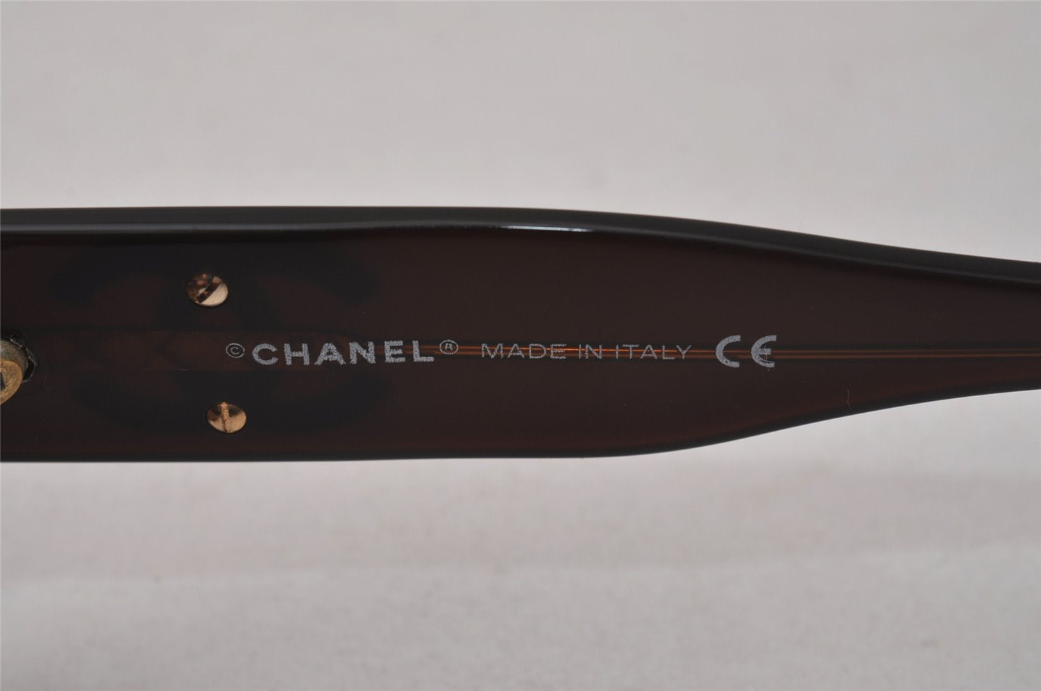 Authentic CHANEL Vintage Sunglasses CoCo Mark Plastic 5102 Brown 0202J