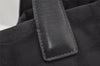 Authentic CHANEL New Travel Line Shoulder Tote Bag Nylon Leather Black 0203J