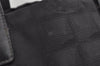Authentic CHANEL New Travel Line Shoulder Tote Bag Nylon Leather Black 0203J