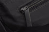 Authentic CHANEL New Travel Line Shoulder Tote Bag Nylon Leather Black 0203J