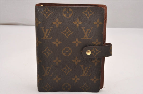 Authentic Louis Vuitton Monogram Agenda MM Notebook Cover R20004 LV 0204J