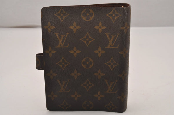 Authentic Louis Vuitton Monogram Agenda MM Notebook Cover R20004 LV 0204J