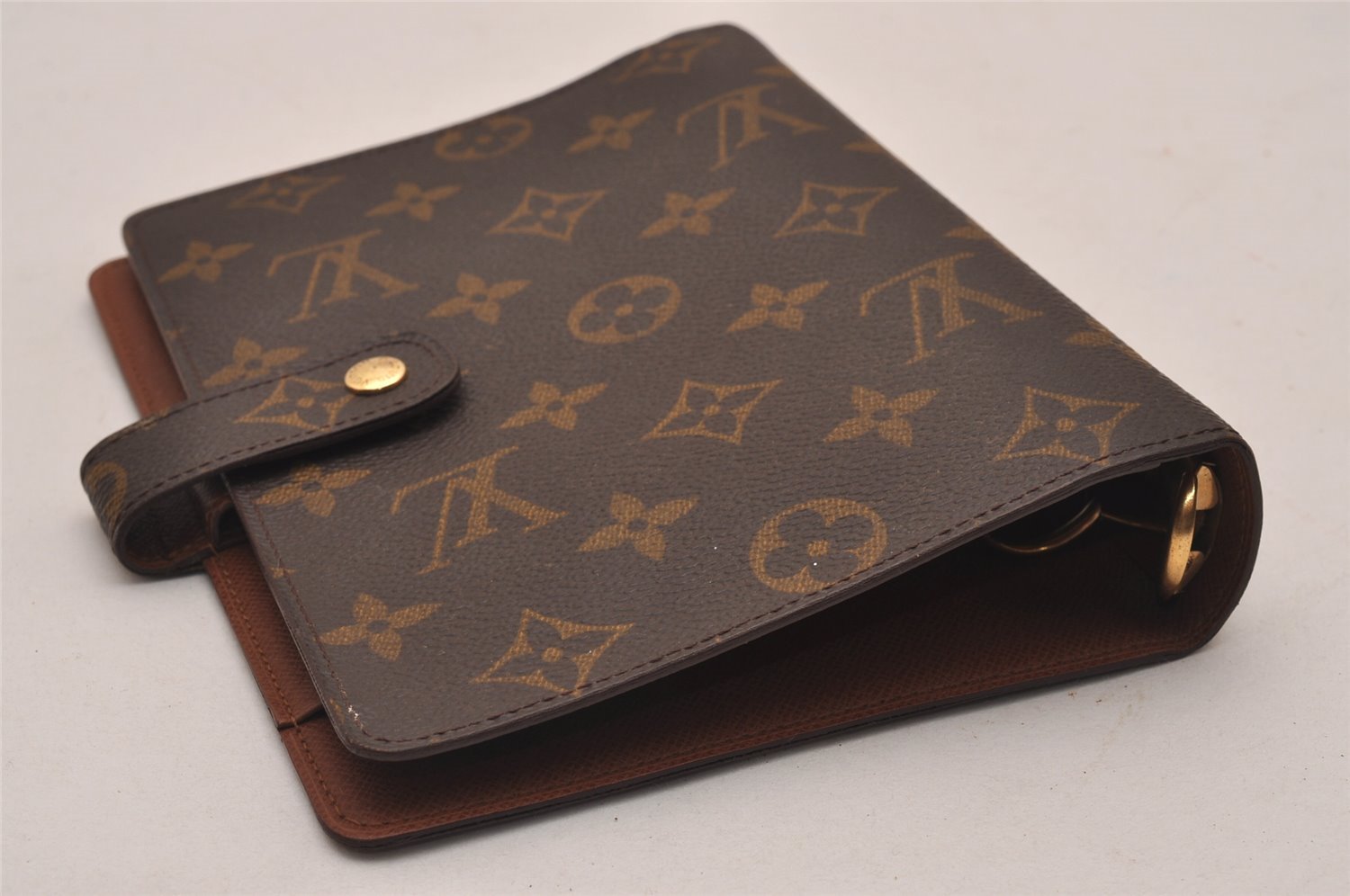 Authentic Louis Vuitton Monogram Agenda MM Notebook Cover R20004 LV 0204J