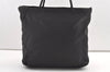 Authentic PRADA Vintage Nylon Tessuto Shoulder Tote Bag Black 0205K