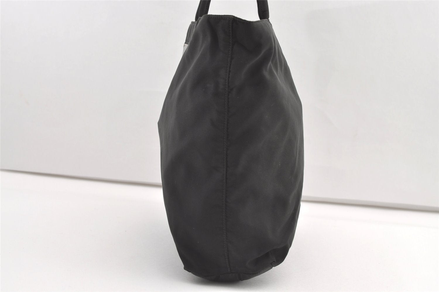 Authentic PRADA Vintage Nylon Tessuto Shoulder Tote Bag Black 0205K