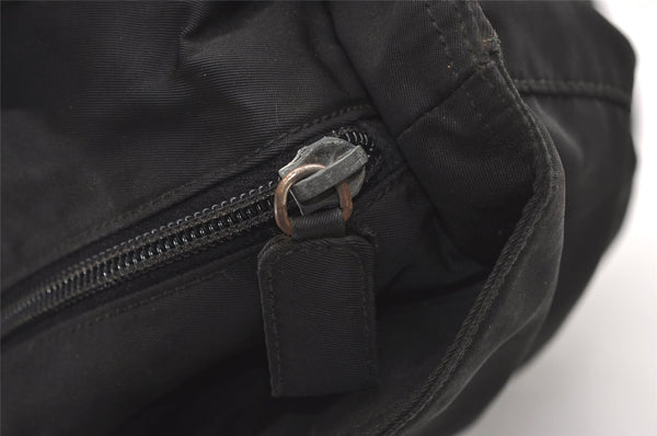 Authentic PRADA Vintage Nylon Tessuto Shoulder Tote Bag Black 0205K